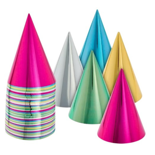 Sombreros De Fiesta Colores Metalizados